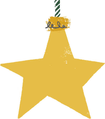 Yellow Star Bauble